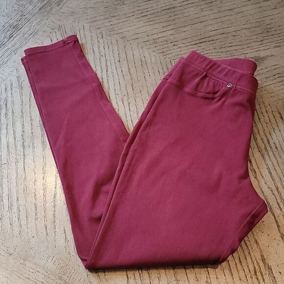 Maroon denim jeggings size S - Picture 9 of 9